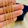 18k Real Gold Franco Bracelet, 7.5", 2 mm width, For Him, For Her, Birthday Gift, Franco bracelet, Unique Bracelet, Birthday Gift.