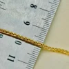 18k Real Gold Franco Bracelet, 7.5", 2 mm width, For Him, For Her, Birthday Gift, Franco bracelet, Unique Bracelet, Birthday Gift.