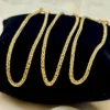 18k Real Gold Franco Bracelet, 7.5", 2 mm width, For Him, For Her, Birthday Gift, Franco bracelet, Unique Bracelet, Birthday Gift.